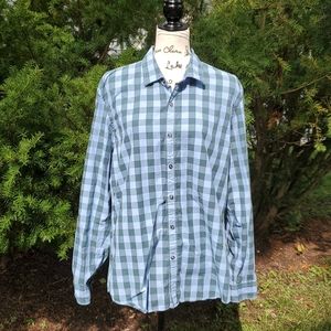 GOODTHREADS ▪︎ Blue/Green Buffalo Plaid Shirt, EUC